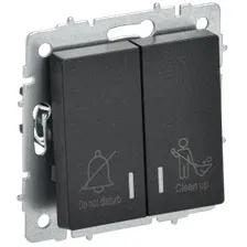 Выключатель IEK Brite BR-V20-2-10-K02 (черный)