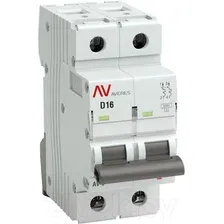 Выключатель автоматический EKF Averes AV-6 2P 16A (D) 6kA