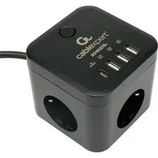 Сетевой фильтр Cablexpert CUBE-3-CU3-B-1.5