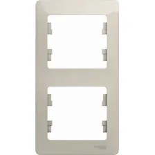Рамка Systeme Electric Glossa GSL000906 (молочный)
