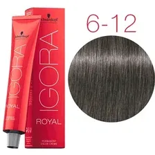 Крем-краска для волос Schwarzkopf Professional Igora Royal Permanent Color Creme 6-12 60 мл