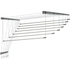 Сушилка для белья Comfort Alumin Group Потолочная 7 прутьев Silver Style 180 см (алюминий)