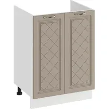 Шкаф напольный Трия Бьянка 1Н6М (белый/дуб кофе)