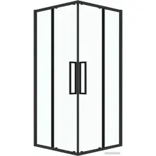 Душевой уголок Grossman Cosmo 80x80x195 300.K33.02.8080.21.00 (черный матовый/прозрачное стекло)