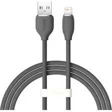 Кабель Baseus Jelly Liquid Silica Gel USB Type-A - Lightning (2 м, черный)