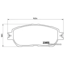Тормозные колодки Brembo P83105