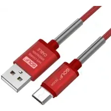 Кабель Golf GC-40 MicroUSB (1м, красный)
