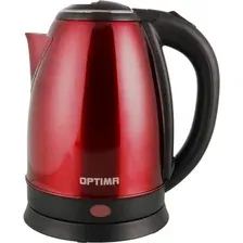 Электрический чайник Optima EK-1808SS (красный)