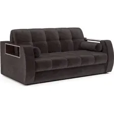 Диван Мебель-АРС Аккордеон Барон №3 НПБ 180x200 (бархат шоколадный Star Velvet 60 Coffee)