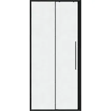 Душевая дверь Niagara Nova NG-84-L13CHB 130x195 (черный матовый/шиншилла стекло)