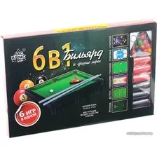 Мини-бильярд Лас Играс 6 в 1 1026624