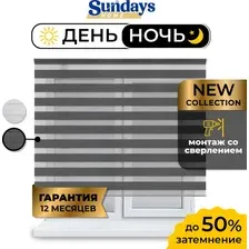 Шторы день-ночь Sundays Home ДН LB 111-10 140x170 (графитовый)