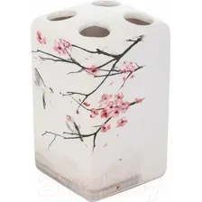 Стакан для зубной щетки и пасты Рыжий кот Сакура TBH-S / 006519