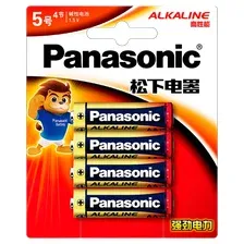 Щелочная батарейка LR6 AA Alkaline 1.5В бл/4 Panasonic ( 4 шт.)