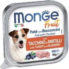 Monge Fruit Dog Паштет (Индейка и черника) 100 г