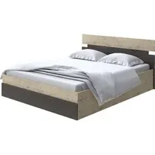 Кровать PROxSON Milton с ПМ 180x190 (бунратти/дуб кантербери)