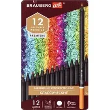 Набор цветных карандашей BRAUBERG Art Premiere 181540 (12 цв)