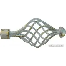 Наконечник для карниза Lm Decor Вираж YF098 25 мм (белое золото)
