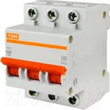 Выключатель автоматический TDM ВА 47-100 3Р 80А (C) 10кА SQ0207-0076