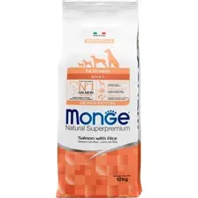 Сухой корм для собак Monge Speciality Line Monoprotein Adult с лососем и рисом 12 кг