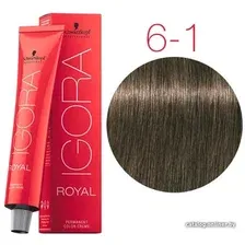Крем-краска для волос Schwarzkopf Professional Igora Royal Permanent Color Creme 6-1 60 мл