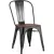 Стул Stool Group Tolix Wood YD-H440B-W LG-01 (черный глянцевый/темное дерево)
