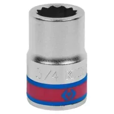 ГОЛОВКА ТОРЦЕВАЯ СТАНДАРТНАЯ ДВЕНАДЦАТИГРАННАЯ 3/4'', 3/4'', ДЮЙМОВАЯ KING TONY 633024S