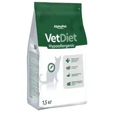 Сухой корм для кошек AlphaPet VetDiet Hypoallergenic для взрослых кошек 1.5 кг