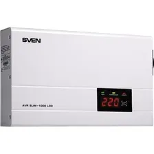 Стабилизатор напряжения SVEN AVR SLIM-1000 LCD
