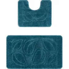 Набор ковриков Maximus Flora 2569 (50x80/40x50, темно-синий)