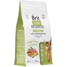 Сухой корм для кошек Brit care Cat Indoor Stool Odour Reduction с индейкой 1.5 кг