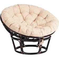 Кресло садовое Tetchair Papasan 23/01 W с подушкой 129 (античный черно-коричневый/старт)