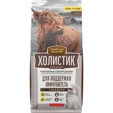 Деревенские лакомства Холистик Премьер для поддержки иммунитета кошек (Говядина) 2 кг