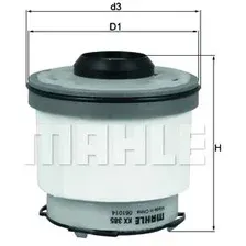 Топливный фильтр Mahle Knecht KX385D