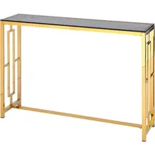 Консольный стол Stool Group Бруклин 115x30 ECST-013-TG-SK (стекло Smoke/сталь золото)