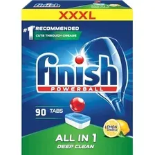 Таблетки для посудомоечной машины Finish All in 1 Deep Clean Лимон (90 шт)