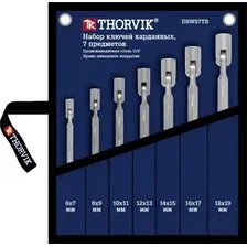 набор ключей! гаечных карданных в сумке, 6-19мм, 7 предметов\ DSWS7TB THORVIK