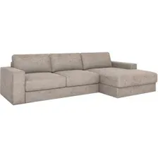 Угловой диван Rivalli Дискавери + оттоманка правая (Sher Beige)