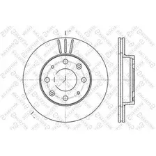 Тормозной диск STELLOX 6020-2605V-SX вентилируемый , передняя ось