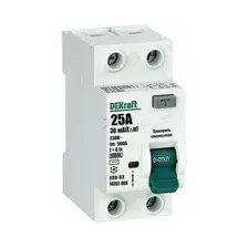 УЗО DEKRAFT УЗО-03 New 1P+N 25А тип AC 30мА (14207DEK)