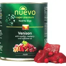 Влажный корм для собак Nuevo Dog Adult Venison & Noodles & Cowberry / 95002 (800г)