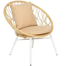 стул садовый Green Deco Мальорка White, бежевый/белый