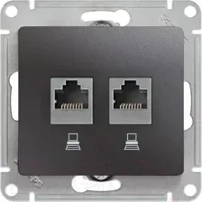 Розетка Systeme (Schneider) Electric Glossa GSL000785KK