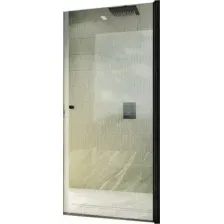 Душевая дверь MaybahGlass 198x80 MGD-803-6 (прозрачное стекло/черный)