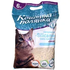 Наполнитель для туалета Кошкина Полянка Silicamix Сила кислорода Лаванда 6 л