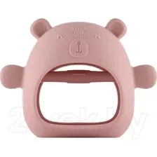 Прорезыватель для зубов Roxy-Kids Мишка / RST-003-P (розовый)