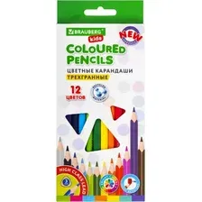 Набор цветных карандашей Brauberg Kids New / 182001 (12цв)