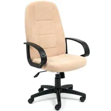 Офисное кресло TetChair СH-747 (флок, бежевый)