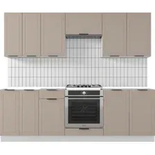 Готовая кухня Mio Tesoro Корнелия Ода-плюс 2.4 без столешницы (капучино)