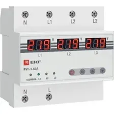 Реле контроля фаз EKF PROxima RVF-3-63a